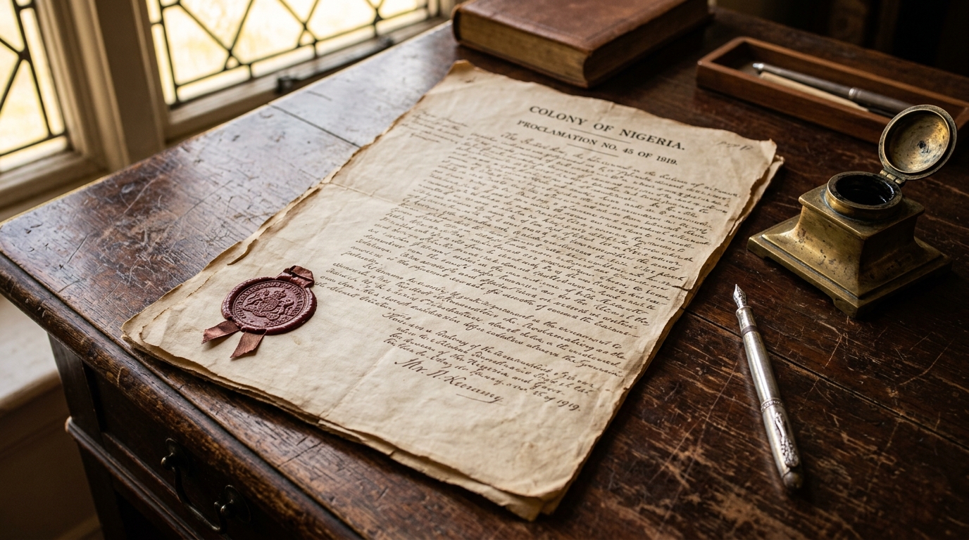 Close-up of a historical 1919 colonial document representing the Rowlatt Act legislation.